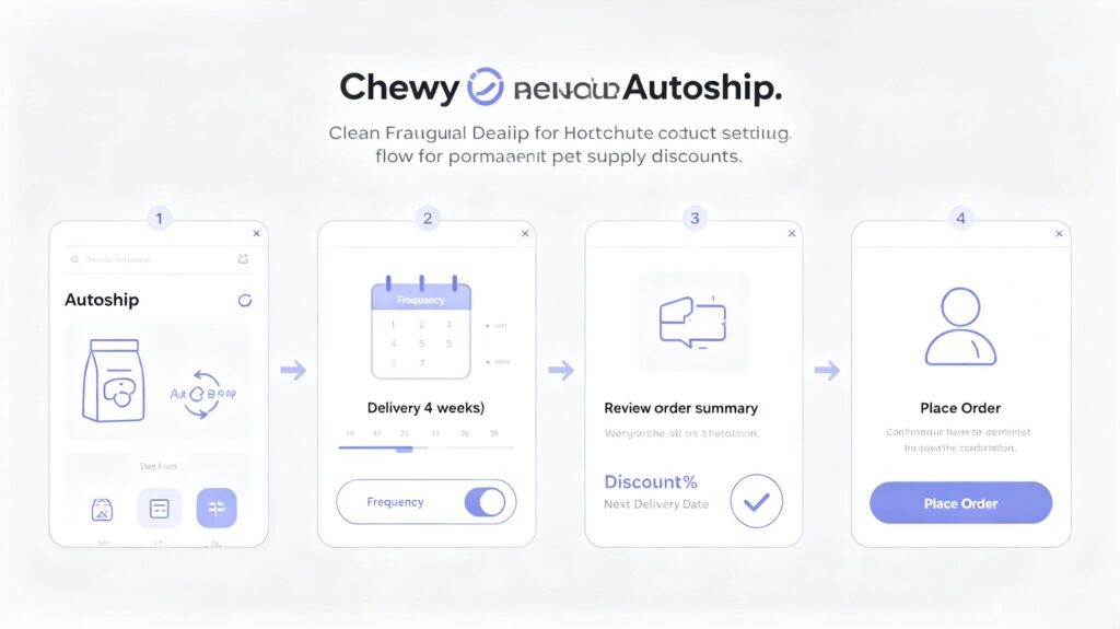 permanent discount hacks for budget shoppers 2026 Chewy Pet Subscribe Discounts step-by-step Autoship setup guide graphi