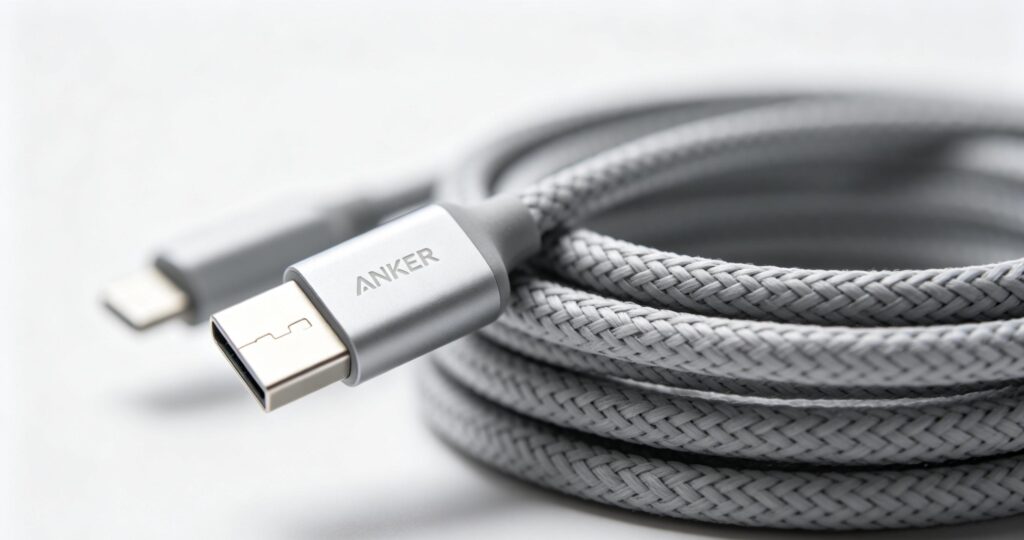 budget phone charging gear for SNAP EBT shoppers durable Anker braided charging cables

