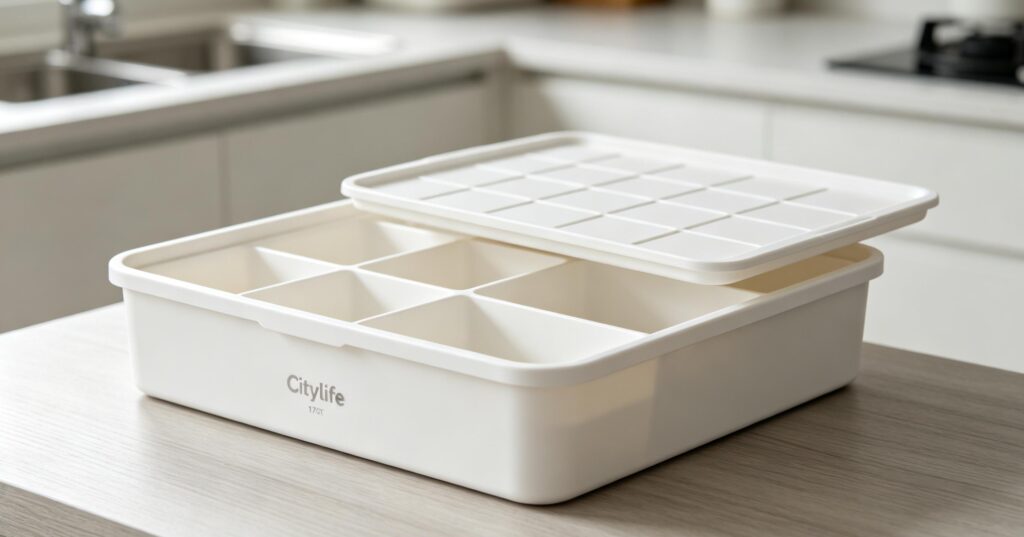 affordable stainless steel cookware & multi compartment kitchen storage organizer Citylife kitchen storage box
