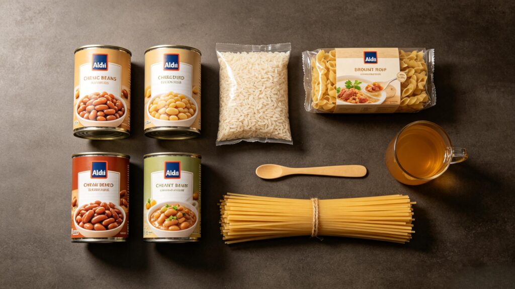 Best $1 or Less Aldi groceries for SNAP EBT families 2026 cheap pantry staples
