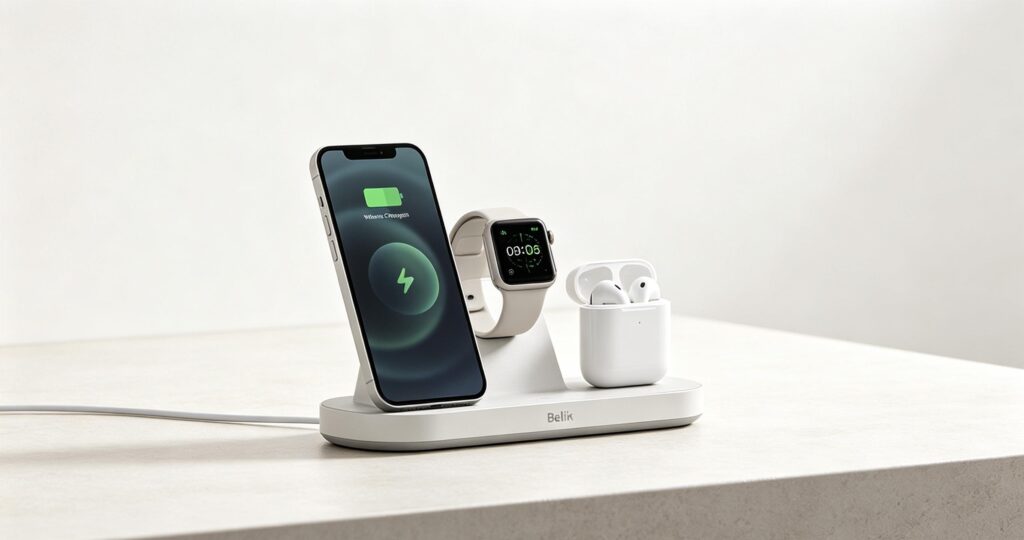 budget phone charging gear for SNAP EBT shoppers Belkin 3-in-1 charging station
